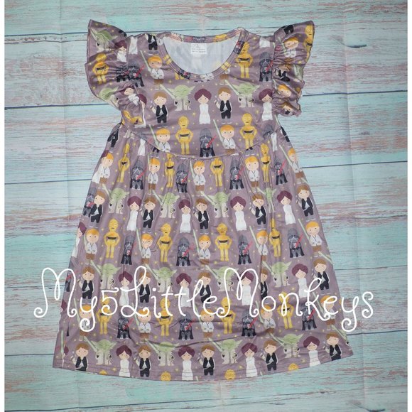 Other - Boutique Girls Star Wars Sleeveless Dress